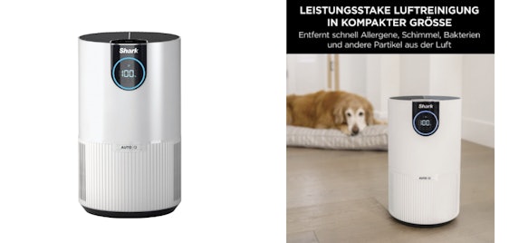 Shark HP100EU für 80€ - Luftreiniger, HEPA-Filter, AUTO IQ
