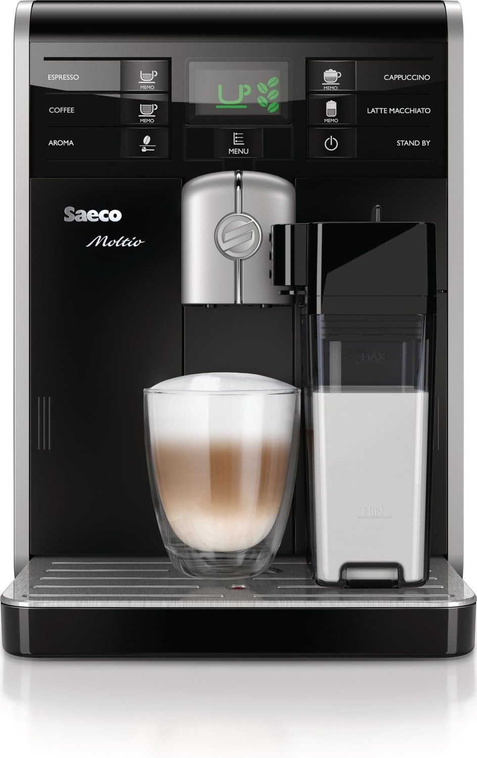 Saeco Moltio HD8769/01 für 444€ – Kaffeevollautomat mit integrierter Milchkaraffe