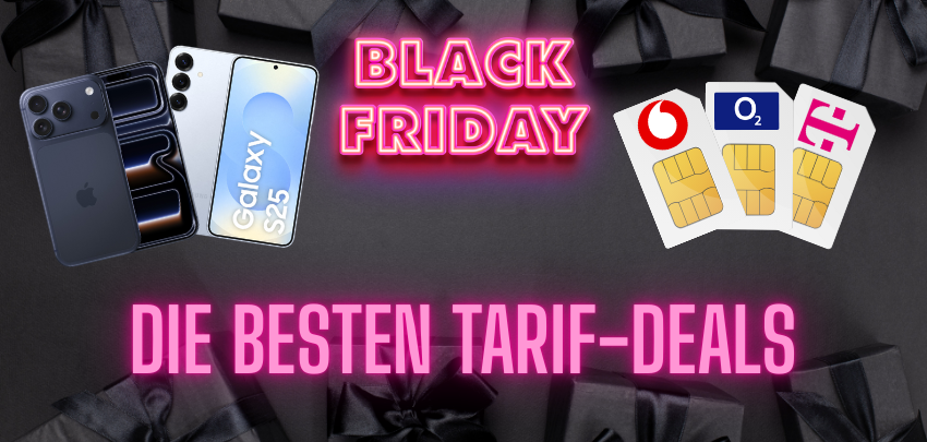 Black Friday Handyvertrag-Angebote 2025 ➤ Die besten Tarifdeals im Preischeck ✓