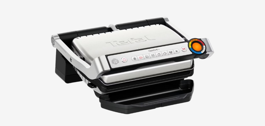 Tefal OptiGrill+ GC717D für 109€ - Kontaktgrill, 6 Grillprogramme, automatische Garerkennung