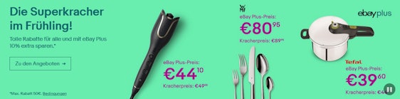 Nur für Plus-Mitglieder: 10% Rabatt auf Wow-Angebote bei eBay - z.B. PS4 Pro 1TB für 315€