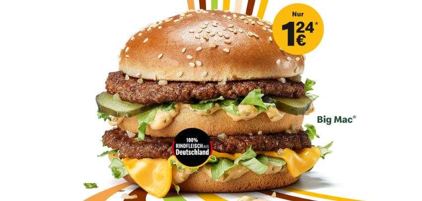 Letzte Chance ⏰ Big Mac für 1,24€ - mit App-Coupon bei McDonald's 🍔