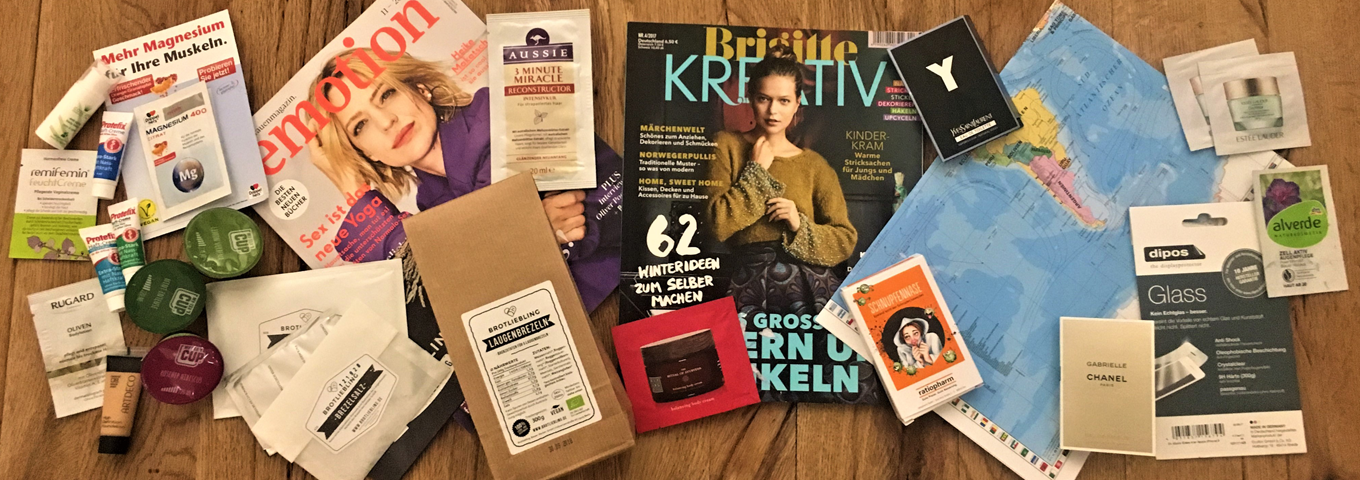 Die besten Gratisproben im November 2017 - über 400 kostenlose Produktproben