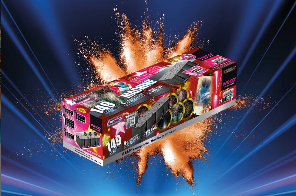 Batterie-Silvester-Feuerwerk