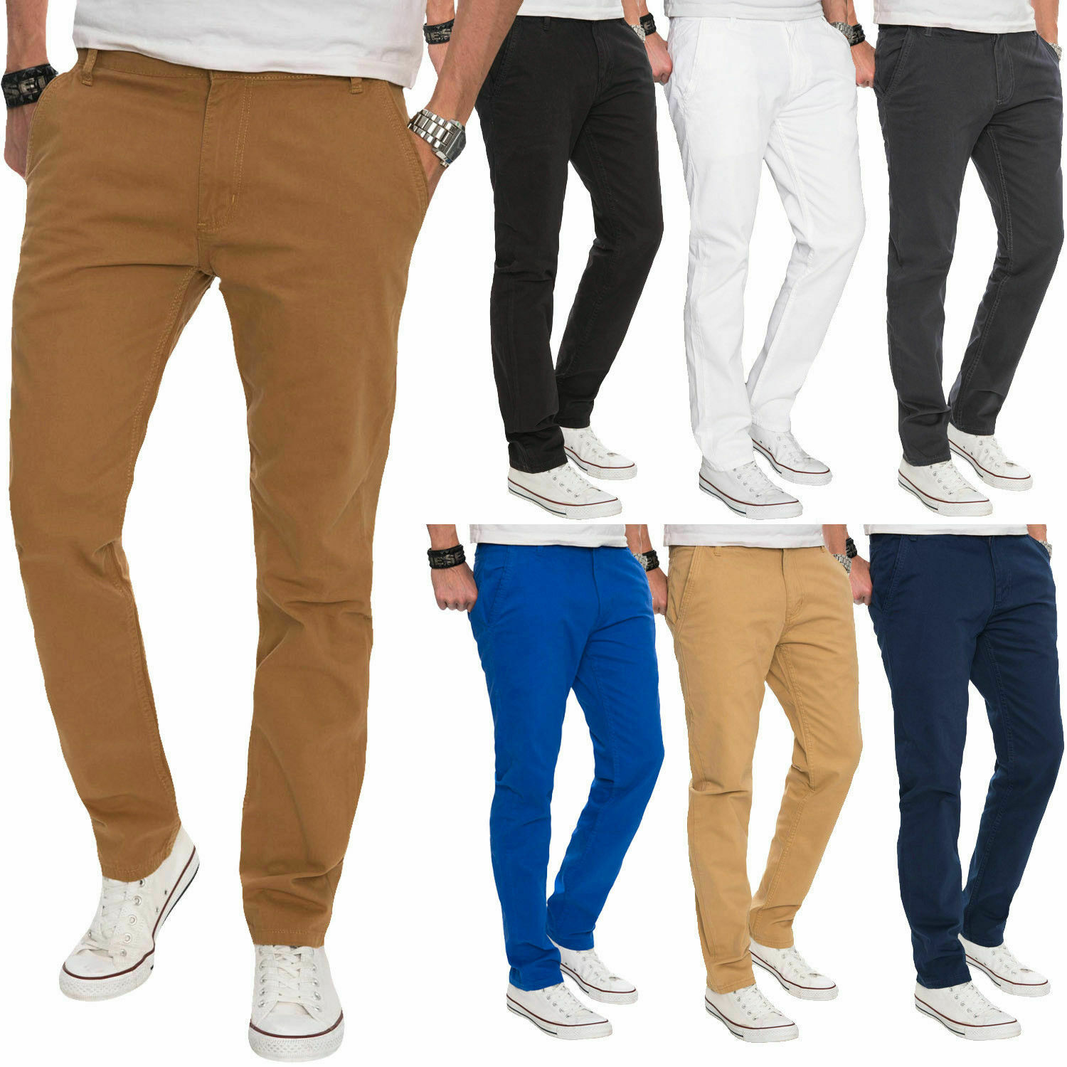 A. Salvarini Herren Chino Hose 19,90€ 