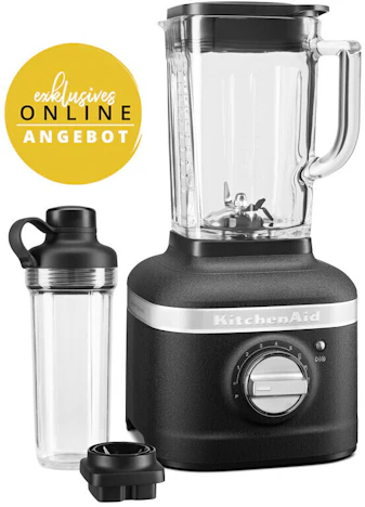 13% Rabatt auf KitchenAid Artisan Standmixer K400 mit Behälter (5KSB4034EBK) Gusseisen schwarz