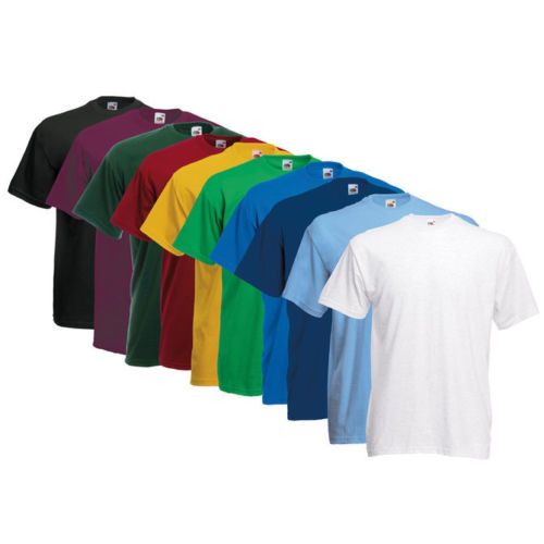 10x Fruit of the Loom T-Shirts in vielen Farbkombinationen (Valueweight) für 21,99€