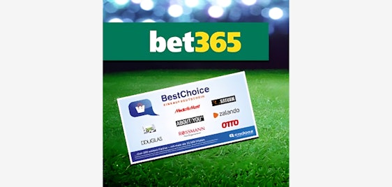 Bet365 – 20€ BestChoice-Gutschein für 20€ Wett-Einsatz (Bonus Deal)