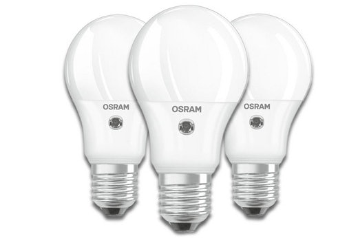 3x Osram LED Daylight Sensor für 16€ - A++ E27 Glühlampen mit Tageslichtsensor