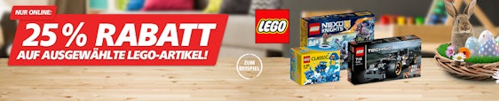 25% Rabatt auf ausgewählte Artikel von Lego bei real