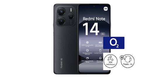 Xiaomi Redmi Note 14 für einmalig 1€ im 4 GB 02-Tarif für nur 9,99€/Monat