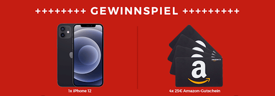 Vorbei! » iPhone 12 und 4x 25€ Amazon-Gutschein gewinnen! 🤖🤙