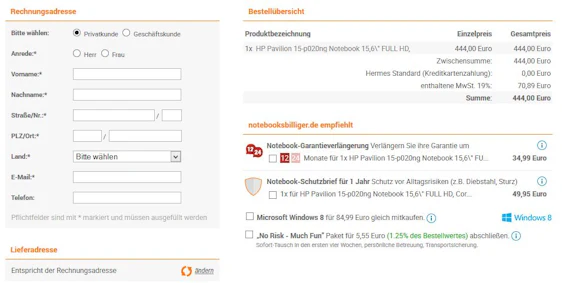 HP Pavilion 15-p020ng für 444€ - 15" FULL-HD, Core i5-4210U, NVIDIA 840M, 4GB RAM, 500GB und Free DOS