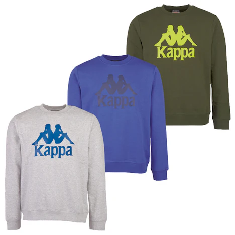 Kappa Herren Sweatshirt Sertum für 15€ - schlichter Pullover in 3 verschieden Farben