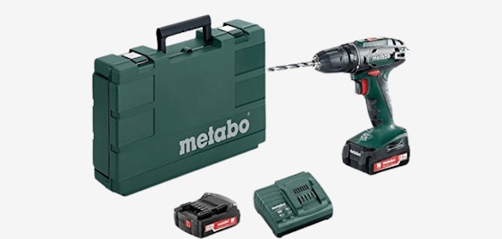 Nur heute ⏰ Metabo Akku-Bohrschrauber für 76€ - 14,4V Maschine, kompakt, 2 Akkus