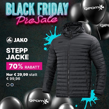 Bis zu 70% Rabatt auf die Marke 'Jako' - z.B. Kapuzenjacke 'Premium Basics' für 31€