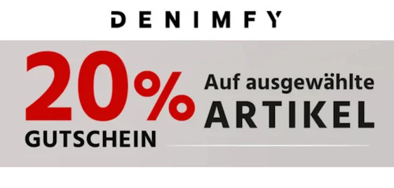 20% Rabatt auf ausgewählte DENIMFY-Artikel sichern - mit dem Code: 20END 🛍️