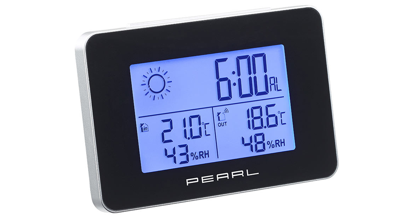 Pearl Wetterstation für 7€ - Thermometer und Hygrometer mit  1 Jahr Batterie-Laufzeit
