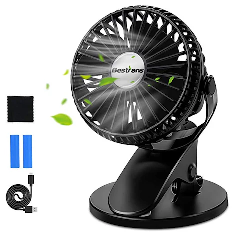 Mini USB Ventilator, Clip Tischventilator Klein, 360 °