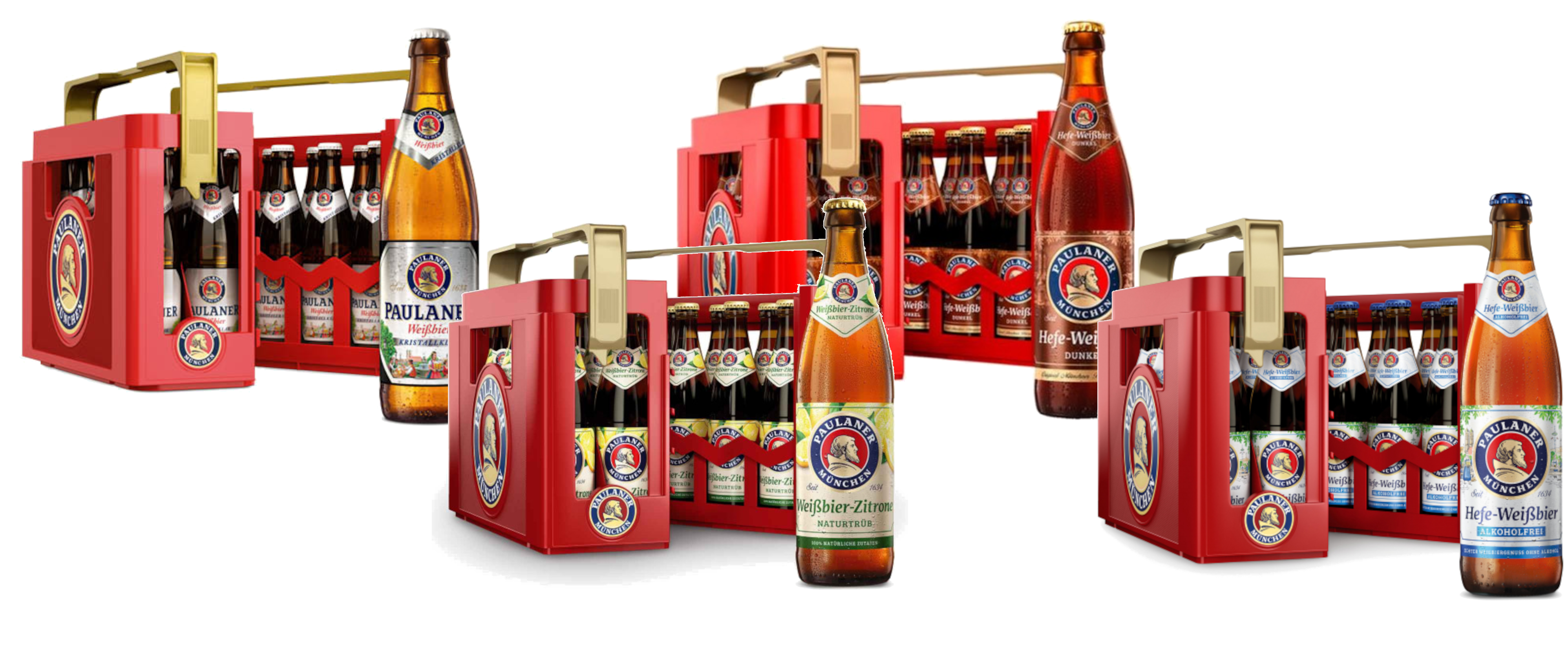 20x 0,5l Paulaner Weißbier für 18€ (inkl. Pfand/Versand) - Dunkel, Kristall, Zitrone-Naturtrüb oder Alkoholfrei