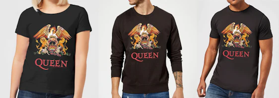 Queen T-Shirt und Pullover für je 11€ und 19€ - für Damen und Herren