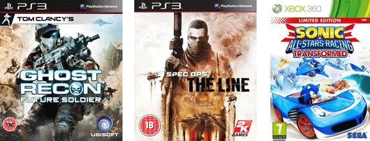 10 Games für PS3, Xbox und PC im Angebot - Tomb Raider, Sonic & All-Stars Racing, uvm.