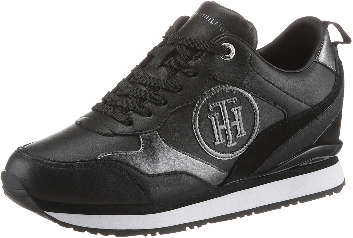 Aktion: Tommy Hilfiger Metallic Wedge Heel Trainers Women black 25,44€ günstiger