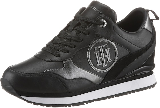 Aktion: Tommy Hilfiger Metallic Wedge Heel Trainers Women black 25,44€ günstiger