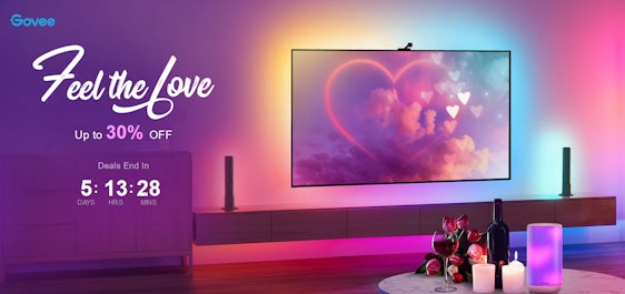 Govee Valentinstag Sale: LED-RGB-Lichter & Blitzangebote – z.B.: Govee RGB-Wi-Fi+Bluetooth Nachtlicht für Kinder für 20€