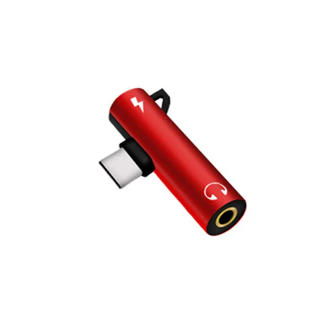 2 in 1 Typ-c auf 3,5 mm Klinke-Telefon-Adapter USB-C-Kopfhörer Lade Converter Ersatz für Xiaomi 6 / Huawei