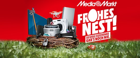 Frohes Nest - Osterwochen bei Mediamarkt: Aktionsgeräte mit Zusatzprodukten