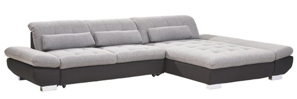 Wohnlandschaft Xora für 599€ - graue Textilcouch *UPDATE*