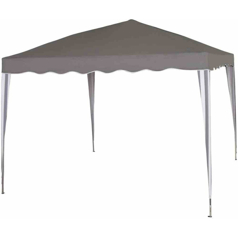 Siena Garden Faltpavillon 3 x 3 m grau/weiß mit 45% Ersparnis