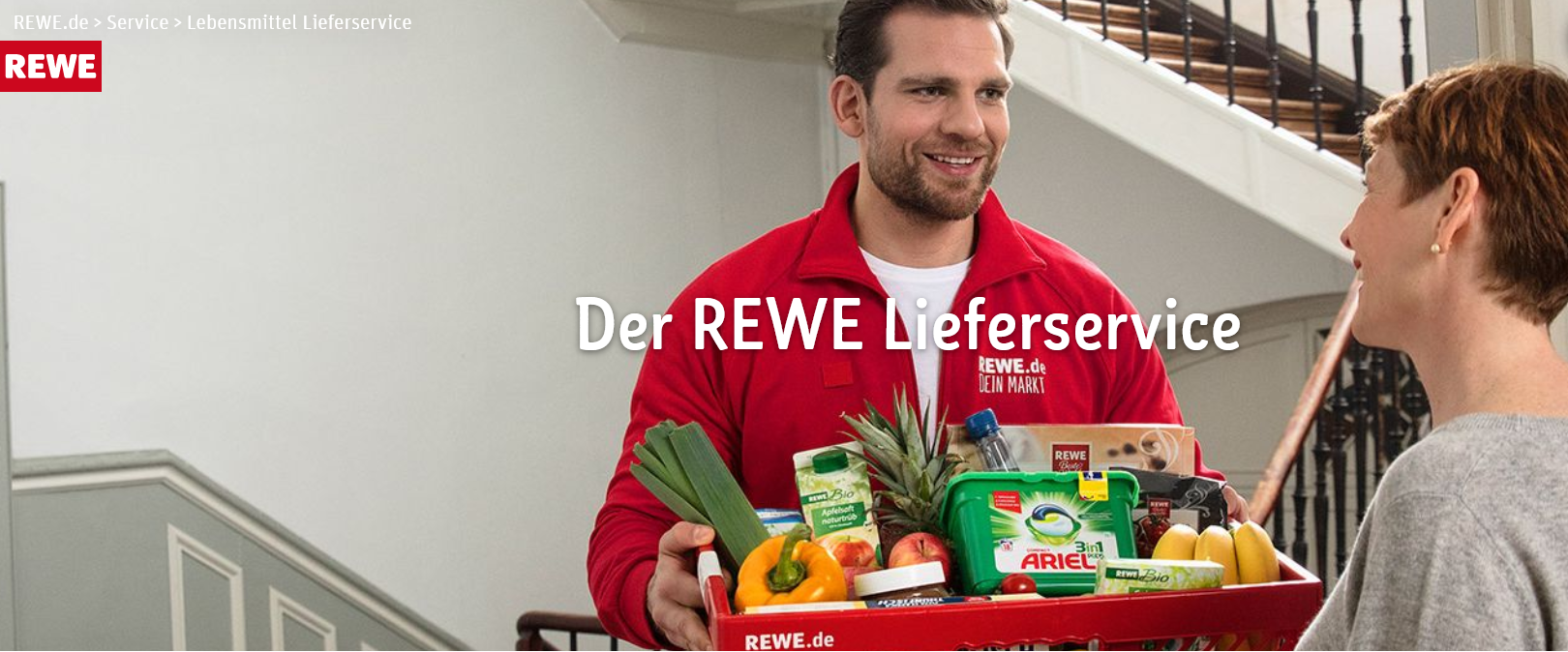 Endet heute! 15€-Gutschein für Rewe Lieferservice ab 75€ MBW - nur für Neukund:innen