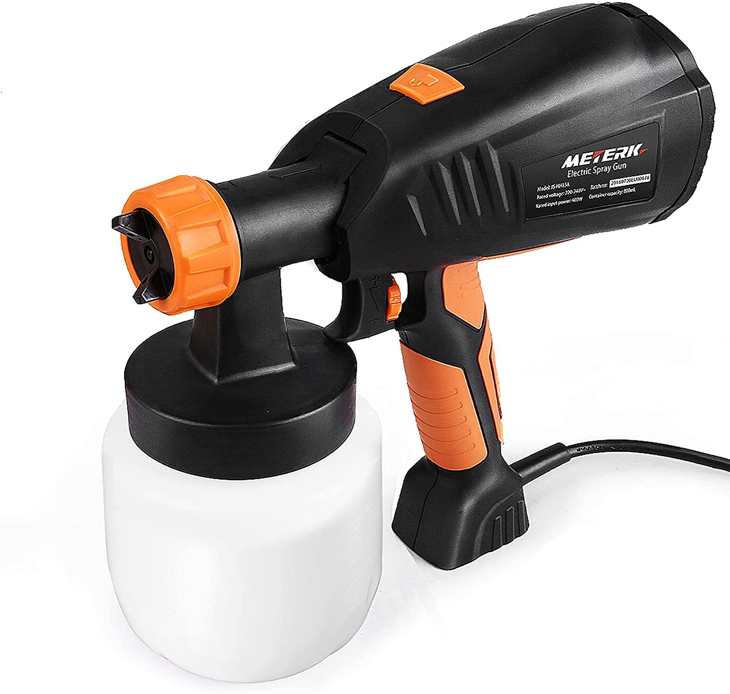 Farbspritzpistole Elektrisch mit 3 Spritzmuster, 3 Düsenspitzen