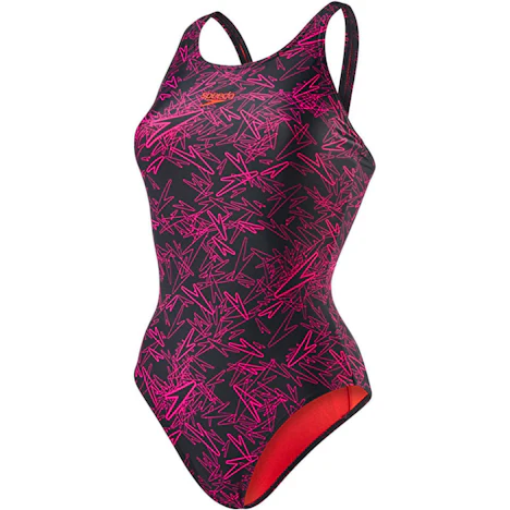 Speedo Boom Muscleback Swimsuit with Allover Print (810818B388) black/pink: Spart 11,17€