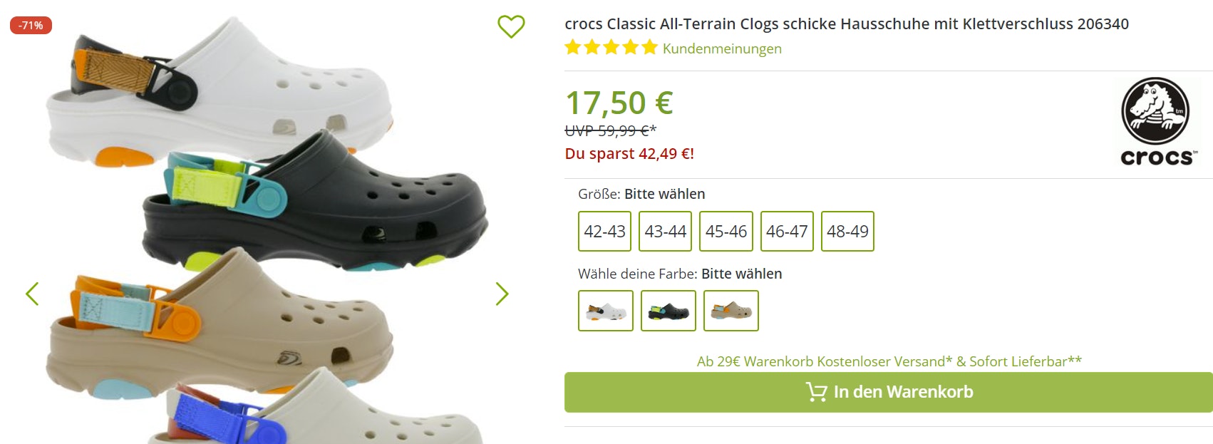 crocs-Aktion crocs-Aktion