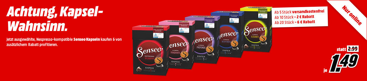 Kapselwahnsinn bei Media Markt - Nespressokapseln ab 0,11€ pro Kapsel