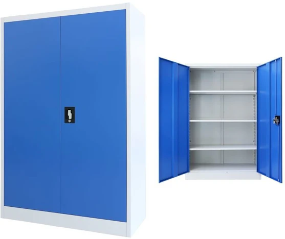 78,25€ auf vidaXL Office Storage 90 x 40 x 140 cm Blue and Grey sparen