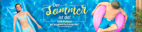 12% Sommer-Rabatt auf ausgewählte Kategorien bei Rakuten - z.B. Medion Eismaschine für 78€