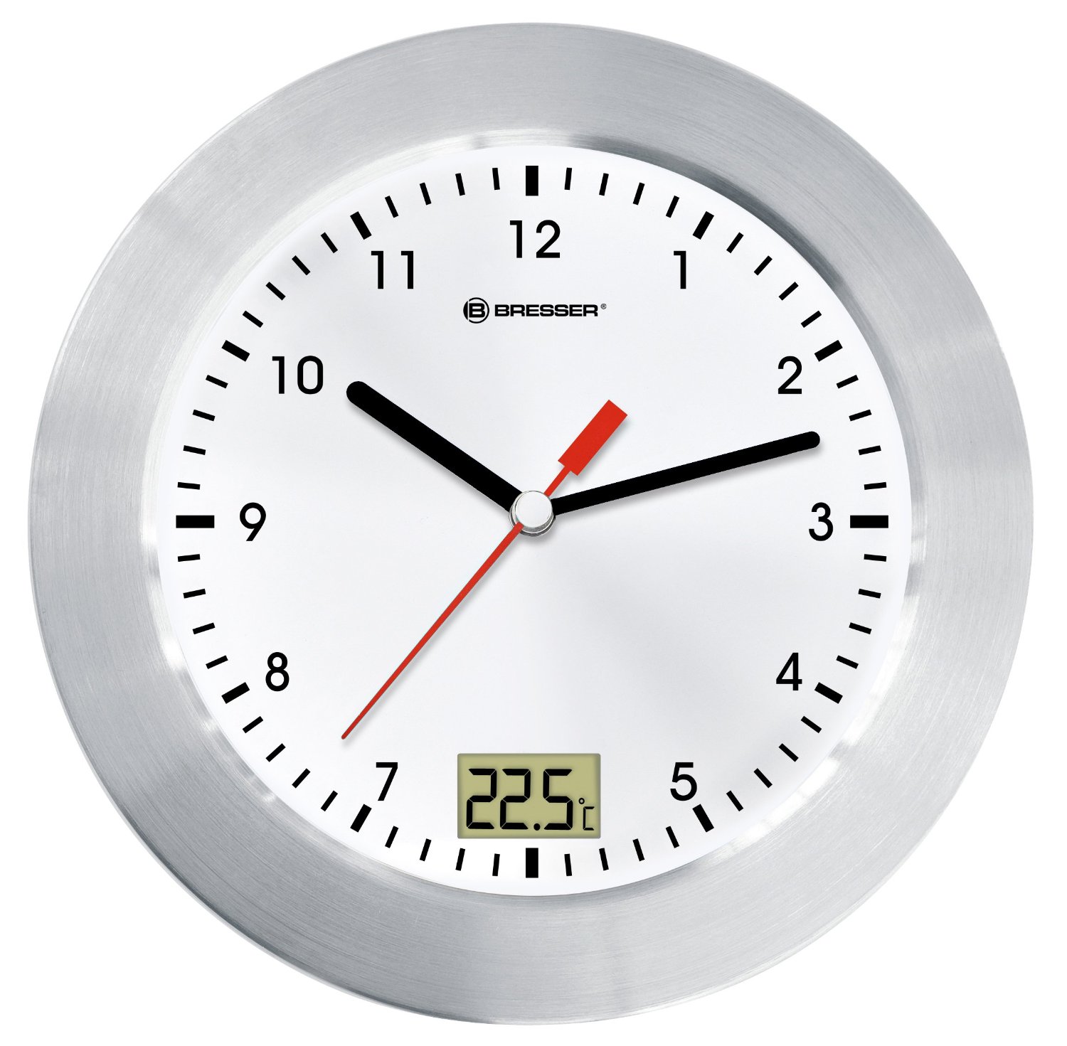 Bresser 8020112 MyTime Bath Bad Wanduhr mit Temperaturanzeige für 7,19 EUR
