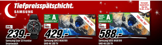 Samsung-Tiefpreisspätschicht bei Media Markt - z.B. Gear VR mit Controller für 59€