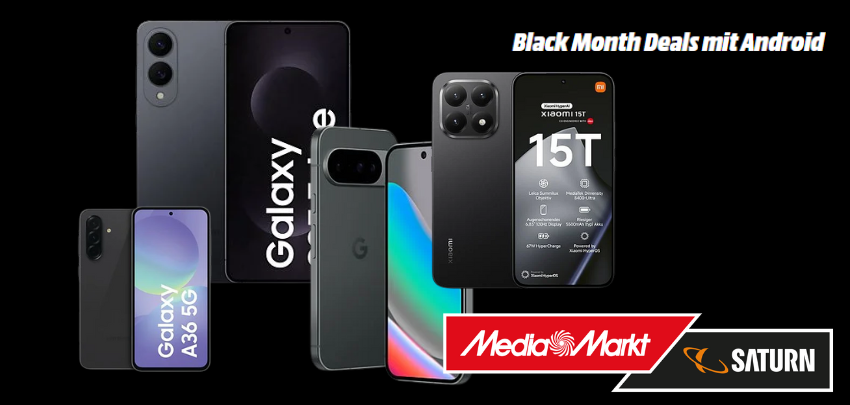 Neue Angebote online 💣  Android Black Month Deals bei Media Markt &amp; Saturn