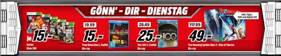 Gönn Dir Dienstag bei Media Markt - z.B. Xbox 360 + Forza Horizon 2 für 95€