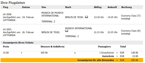 Hammer: 30€ Lufthansa Gutschein nur heute!