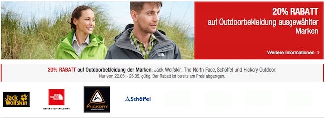 Galeria Kaufhof Outdoorkleidung Rabatt