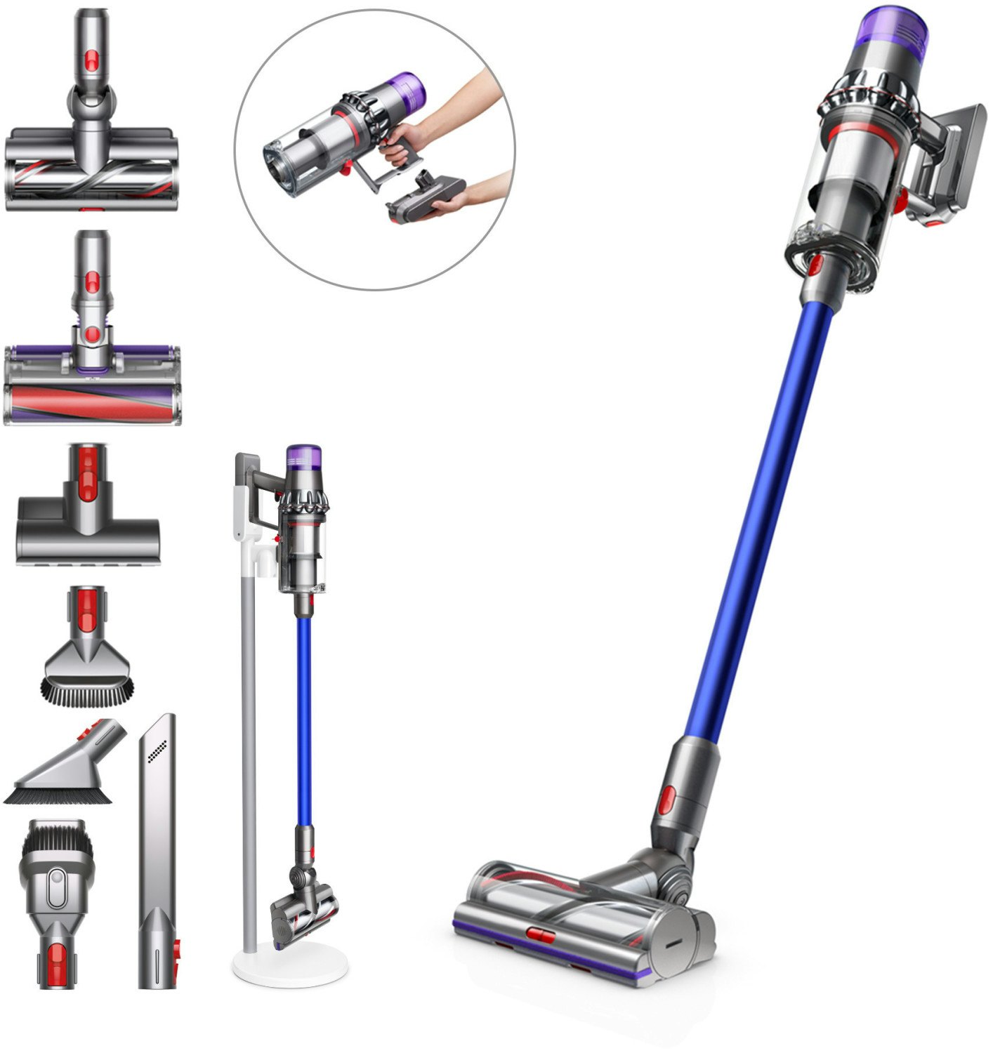 Dyson V11 Absolute Extra フルセット ASPIRAPOLVERE DYSON V11 ABSOLUTE EXTRA PRO BLU/NICHEL (DYSON