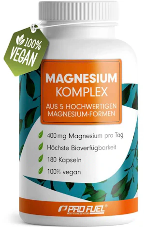 Magnesium Komplex 400 mg 180 Kapseln für 9,95€(statt 12,95€)