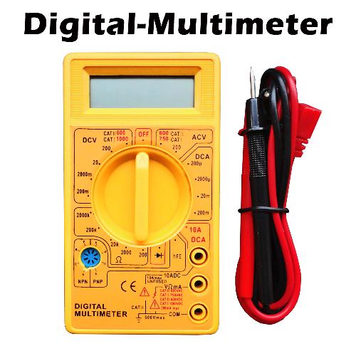 Günstiger geht nicht!!! Digital Multimeter TÜV geprüft inkl. Batterie für schlappe 4,90 €. Kostenloser Versand.