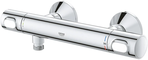 Grohe Precision Flow für 93€ - Thermostat-Brausebatterie 1/2″ chrom mit Drehgriffen (34798000)